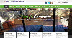 Desktop Screenshot of barryscarpentry.com.au